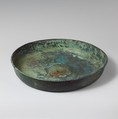 Bronze bowl and oinochoe (jug), Bronze, Etruscan