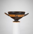 Terracotta skyphos (deep drinking cup), Terracotta, Greek, Attic