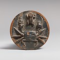 Terracotta tondo from a bowl, Terracotta, Greek, South Italian, Campanian