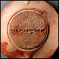 Terracotta oil lamp, Terracotta, Roman