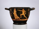 Terracotta skyphos (deep drinking cup), Recalls the Aberdeen Painter, Terracotta, Greek, Attic