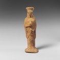 Terracotta statuette of a woman, Terracotta, Greek, Corinthian