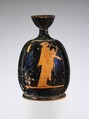 Terracotta squat lekythos (oil flask), Terracotta, Greek, Attic