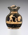 Terracotta oinochoe: chous (jug), Terracotta, Greek, Attic