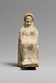Terracotta statuette of a seated woman, Terracotta, East Greek