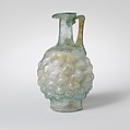 Glass jug in the form of a pine cone, Glass, Roman