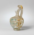 Glass jug with snake-thread decoration, Glass, Roman, Rhenish
