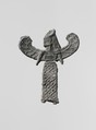 Lead figure of a winged goddess, possibly Artemis Orthia, Lead, Greek, Laconian