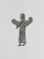 Lead figure of a winged goddess, possibly Artemis Orthia, Lead, Greek, Laconian