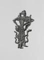 Lead figure of a goddess with an aegis, probably Athena, Lead, Greek, Laconian