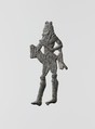 Lead figure of a man with a spear or scepter, Lead, Greek, Laconian