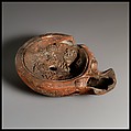 Terracotta oil lamp, Terracotta, Roman, Cnidian