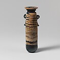Glass alabastron (perfume bottle), Glass, Greek, Eastern Mediterranean