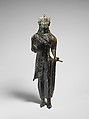 Bronze statuette of a young woman, Bronze, Etruscan