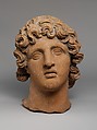 Terracotta head of a youth, Terracotta, Etruscan