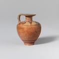 Terracotta aryballos (oil flask), Terracotta, Greek, Corinthian