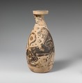 Terracotta alabastron (perfume vase), Laurion Painter, Terracotta, Greek, Corinthian