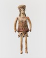 Figurine with articulated limbs, Terracotta, Greek, Corinthian