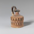Terracotta oinochoe (jug), Terracotta, Greek, Corinthian