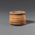 Terracotta pyxis (box), Terracotta, Cypriot