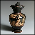 Oinochoe, Attributed to the Workshop of the Athena Painter, Terracotta, Greek, Attic