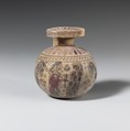 Terracotta aryballos (oil flask), Terracotta, Greek, Corinthian