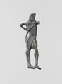 Lead figure of an archer, Lead, Greek, Laconian