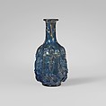 Glass hexagonal bottle, Glass, Roman