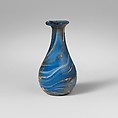 Marbled glass perfume bottle, Glass, Roman