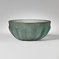 Glass ribbed bowl, Glass, Roman