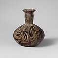 Glass mosaic bottle, Glass, Roman