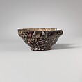 Glass mosaic carinated bowl, Glass, Roman, probably Italian