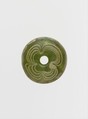 Glass whorl or bead, Glass, Frankish