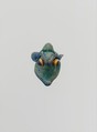 Glass pendant in the form of a demonic mask, Glass, Phoenician