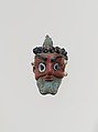 Glass head pendant, Glass, Phoenician or Carthaginian