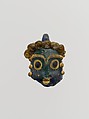 Glass head pendant, Glass, Phoenician or Carthaginian