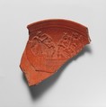 Terracotta bowl fragment, Terracotta, Roman