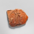 Terracotta jug fragment, Terracotta, Roman, Gaul