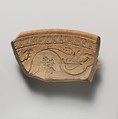 Terracotta mold fragment, Terracotta, Roman