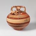 Terracotta stirrup jar, Terracotta, Mycenaean