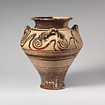 Terracotta pithoid jar, Terracotta, Mycenaean