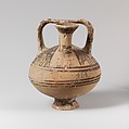 Terracotta stirrup jar, Terracotta, Cypriot