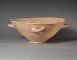 Terracotta basin with four handles, Terracotta, Mycenaean