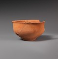 Terracotta pulled-rim bowl, Terracotta, Mycenaean