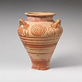 Terracotta pithoid jar, Terracotta, Mycenaean
