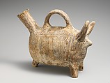 Terracotta zoomorphic askos (vessel), Terracotta, Cypriot