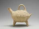 Terracotta zoomorphic askos (vessel), Terracotta, Cypriot
