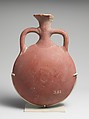 Terracotta lentoid flask, Terracotta, Cypriot