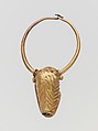 Gold pendant in the form of a bull's head, Gold, Cypriot