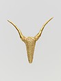 Gold pendant with granulated ornament, Gold, Cypriot